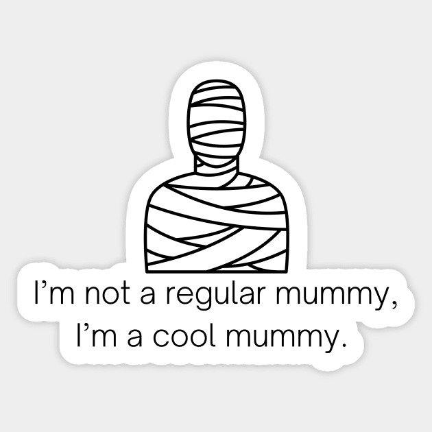 Funny Halloween design | Mummy Sticker by Fayn